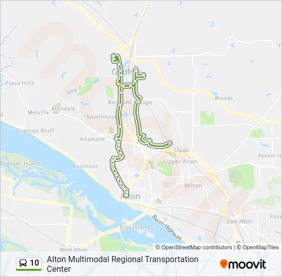 10 Bus Line Map