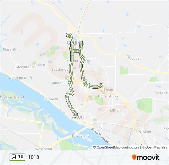 10 Bus Line Map