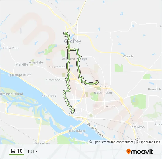 10 Bus Line Map