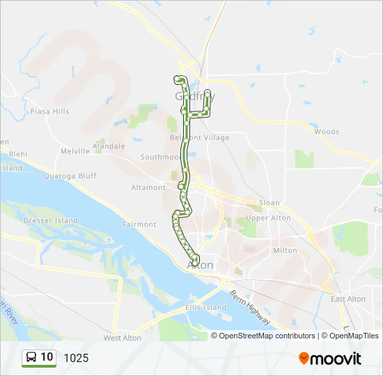 10 Bus Line Map