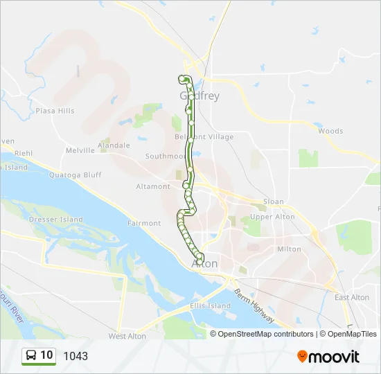 10 Bus Line Map