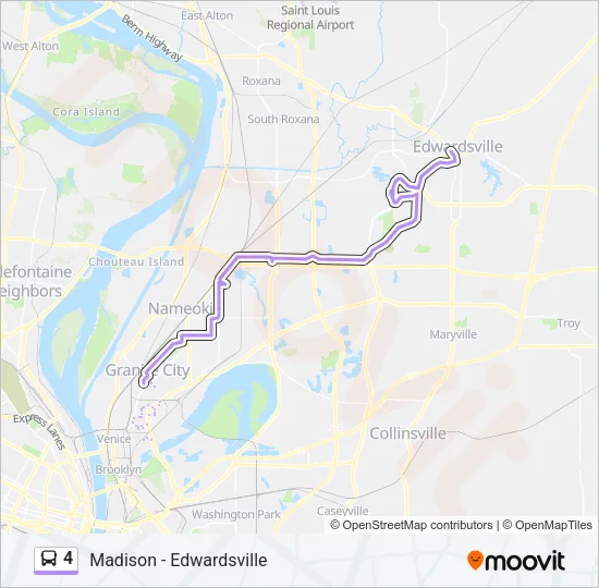 4 Bus Line Map