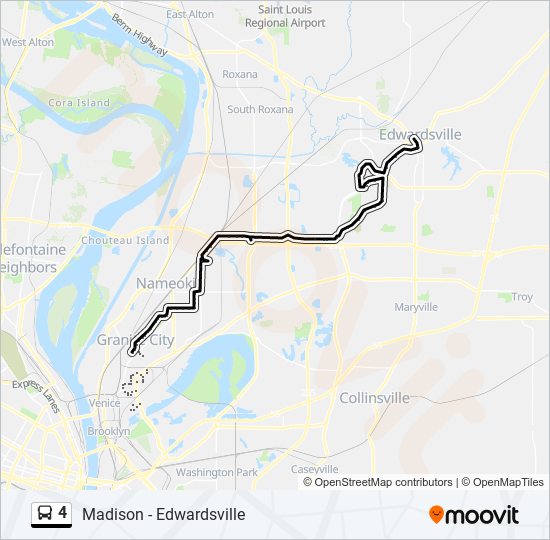 4 bus Line Map