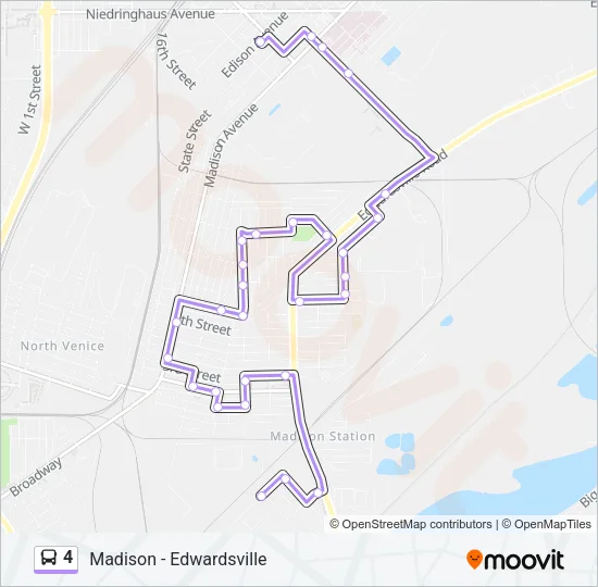 4 Bus Line Map