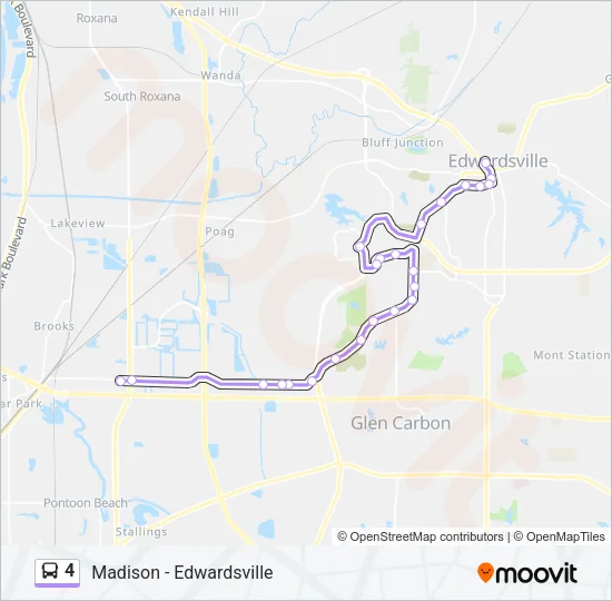 4 Bus Line Map
