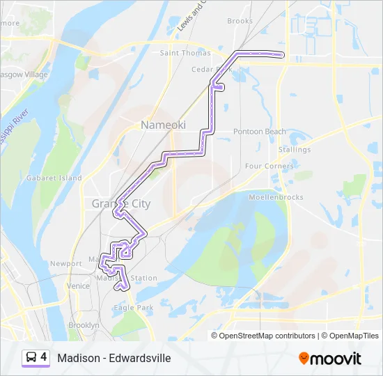 4 Bus Line Map