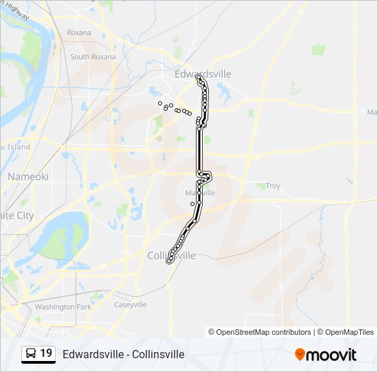 Mapa de 19 de autobús