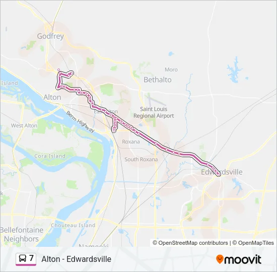 7 Bus Line Map
