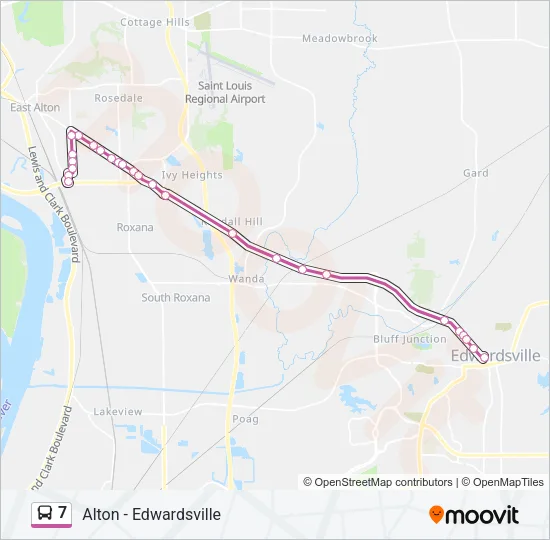 7 Bus Line Map