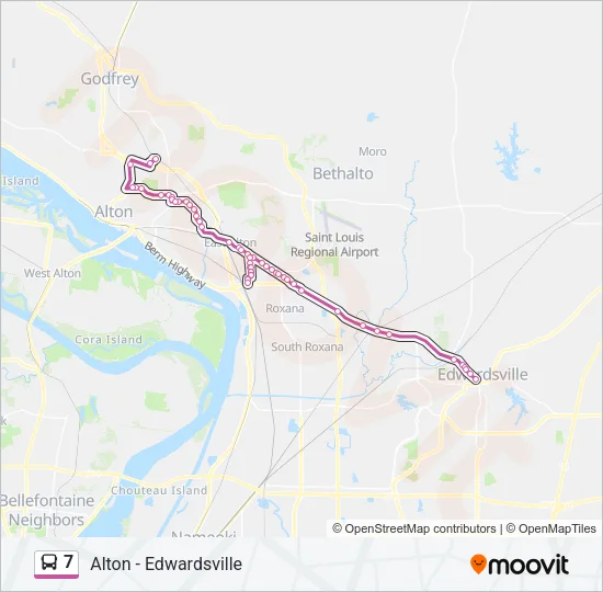 7 Bus Line Map