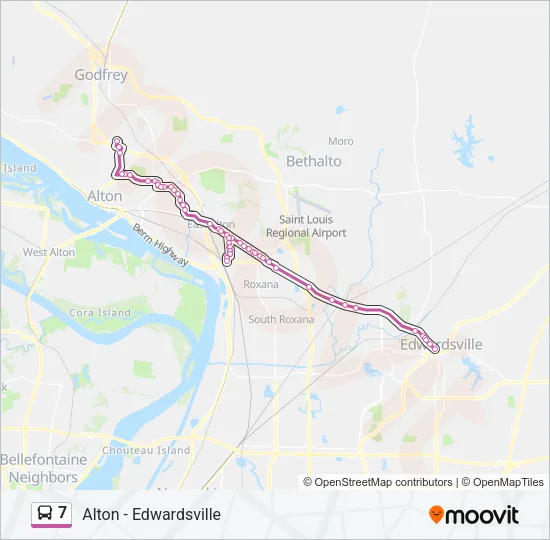 7 Bus Line Map
