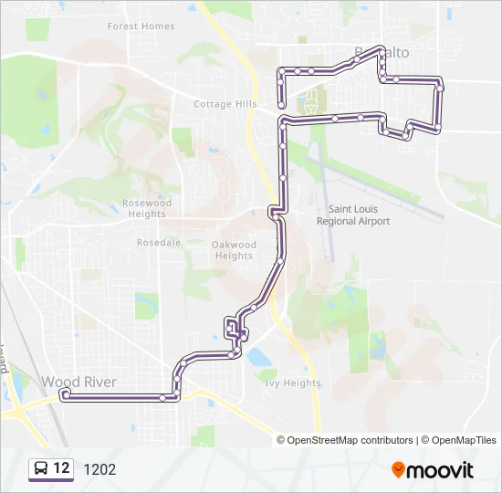 12 Bus Line Map