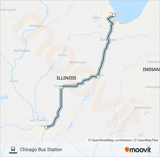 GREYHOUND US0130 bus Line Map