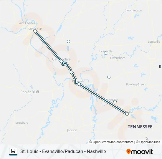 GREYHOUND US0185 Bus Line Map