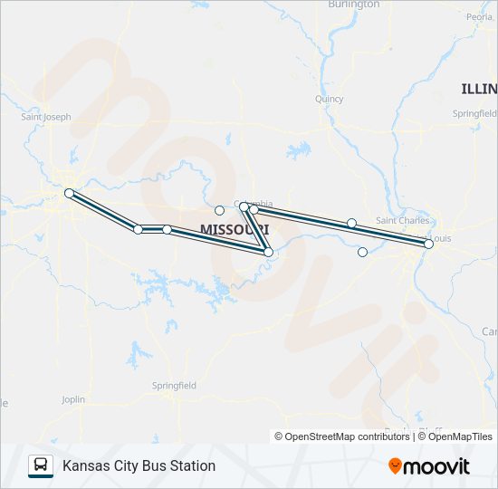 GREYHOUND US0175S Bus Line Map
