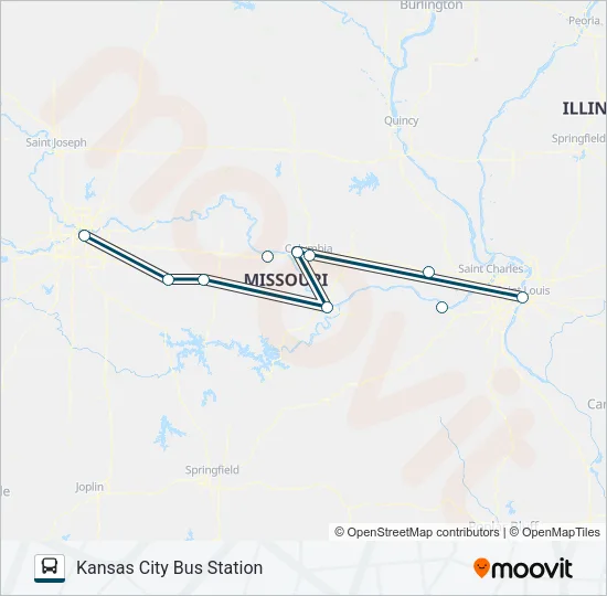 GREYHOUND US0175S Bus Line Map