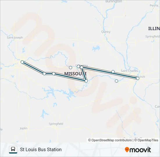 GREYHOUND US0175S Bus Line Map