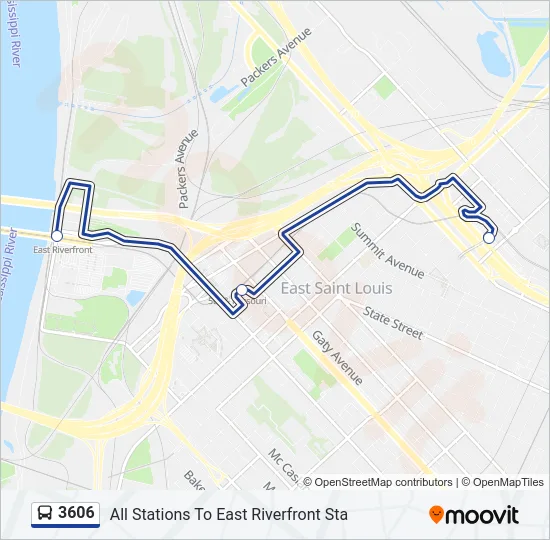 3606 Bus Line Map