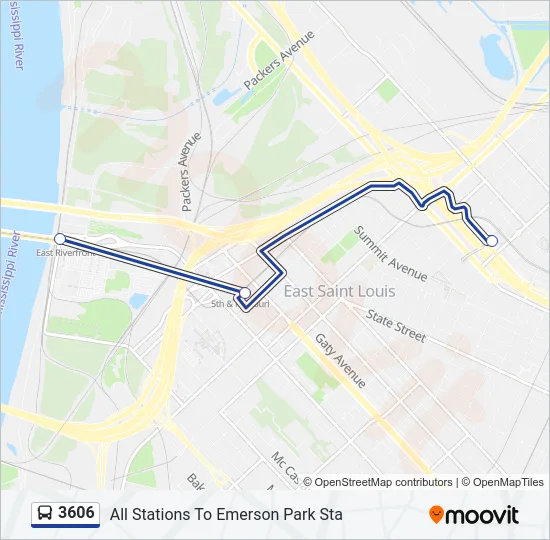 3606 Bus Line Map
