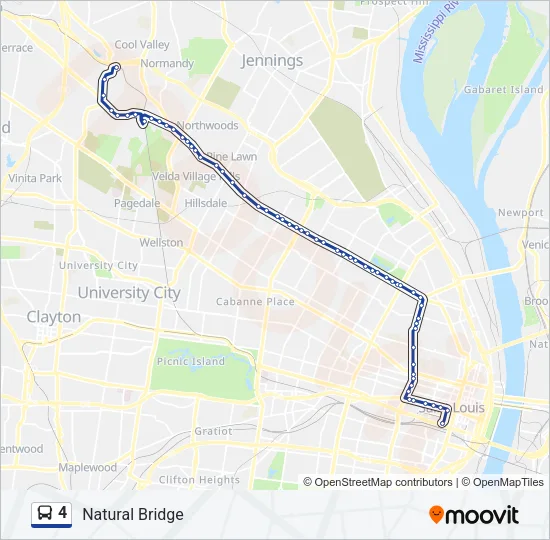 4 Bus Line Map
