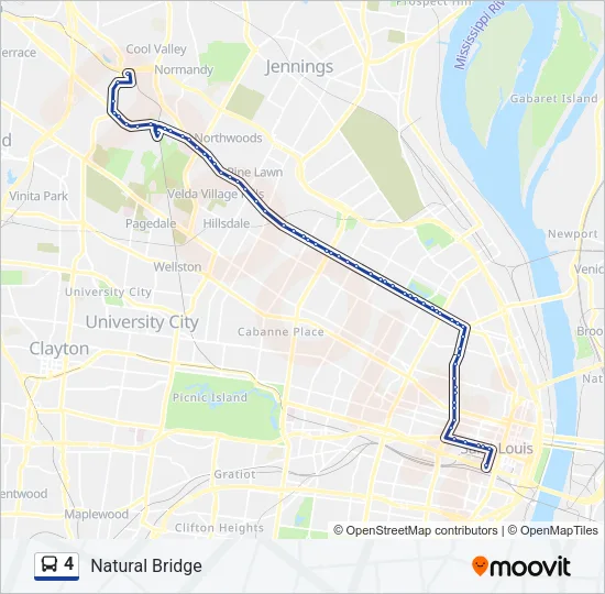 4 Bus Line Map