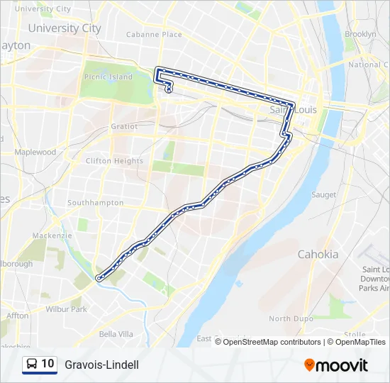10 Bus Line Map