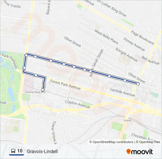 10 Bus Line Map