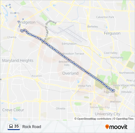 35 Bus Line Map