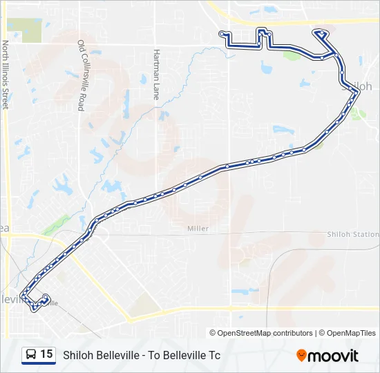 15 Bus Line Map