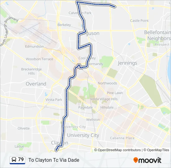 79 Bus Line Map