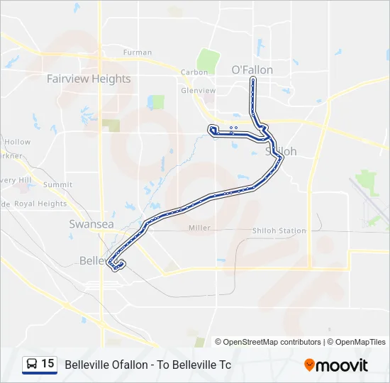 15 Bus Line Map