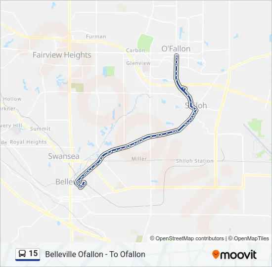 15 Bus Line Map