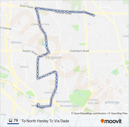 79 bus Line Map