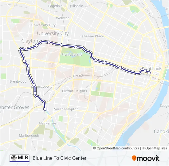MLB Metro Line Map