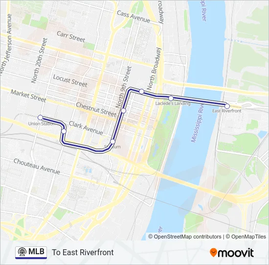 MLB Metro Line Map