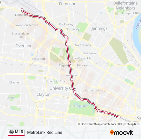MLR Metro Line Map