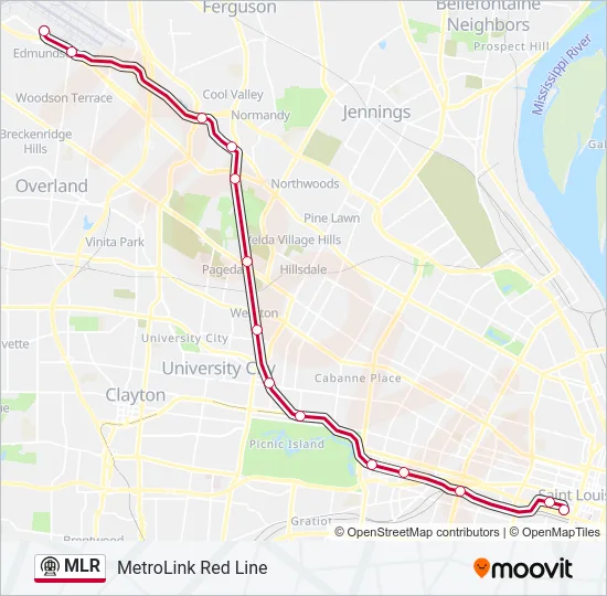 MLR Metro Line Map