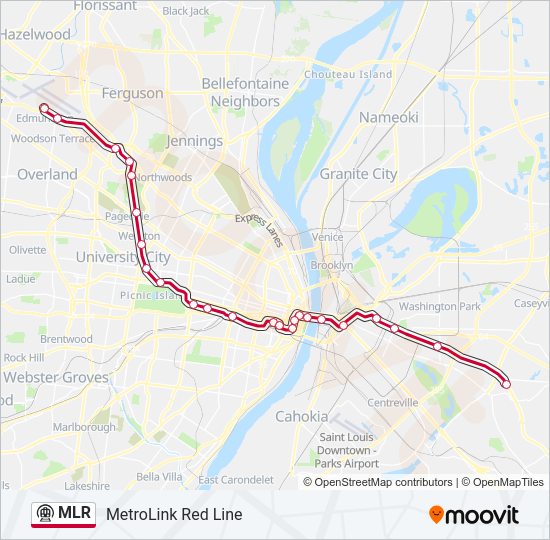 MLR Metro Line Map