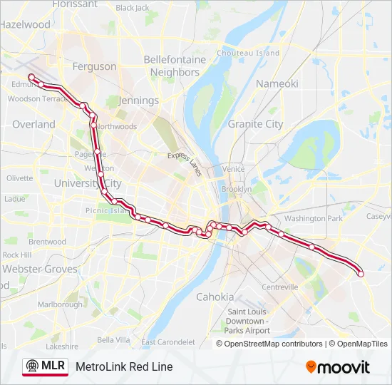 MLR Metro Line Map
