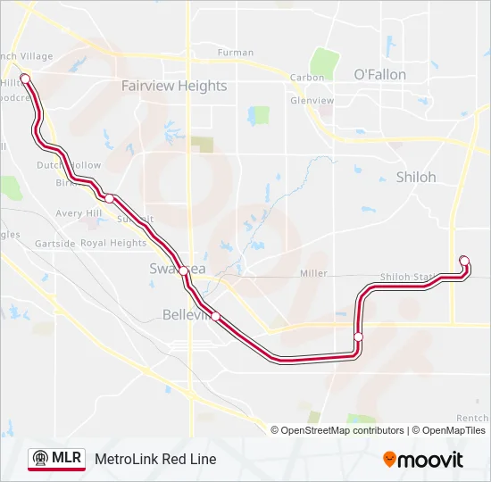 MLR Metro Line Map