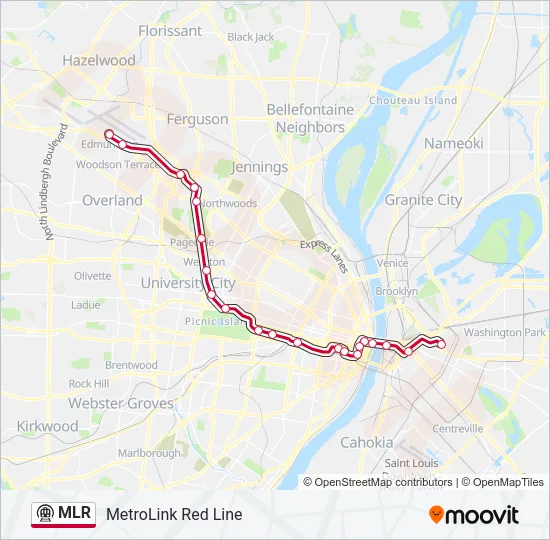 MLR Metro Line Map