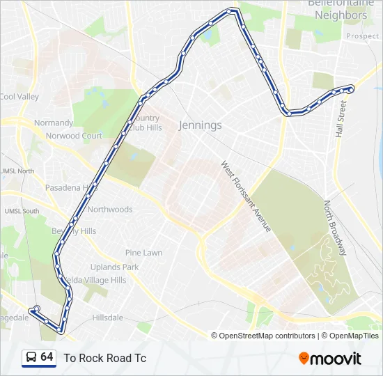 64 Bus Line Map