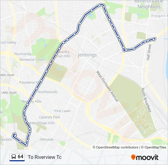 64 Bus Line Map