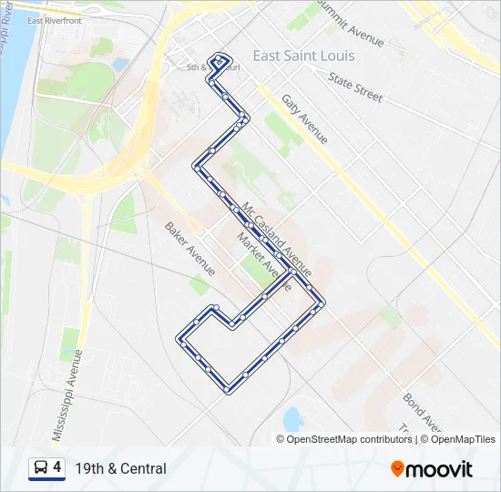 4 Bus Line Map