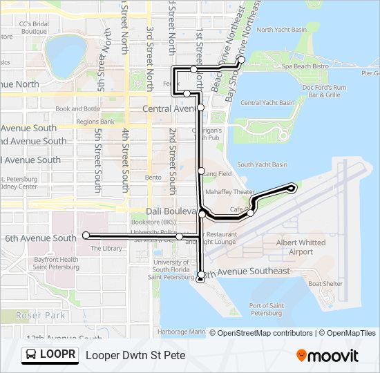 Mapa de LOOPR de autobús