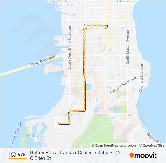575 Route Schedules, Stops & Maps Britton Plaza Transfer Center‎→