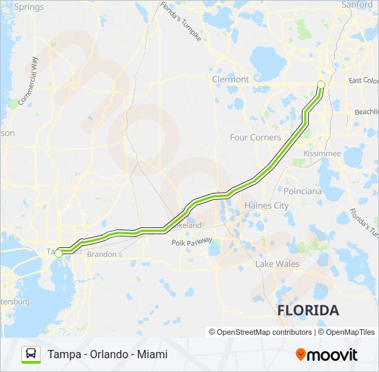 FLIXBUS N2411 Bus Line Map