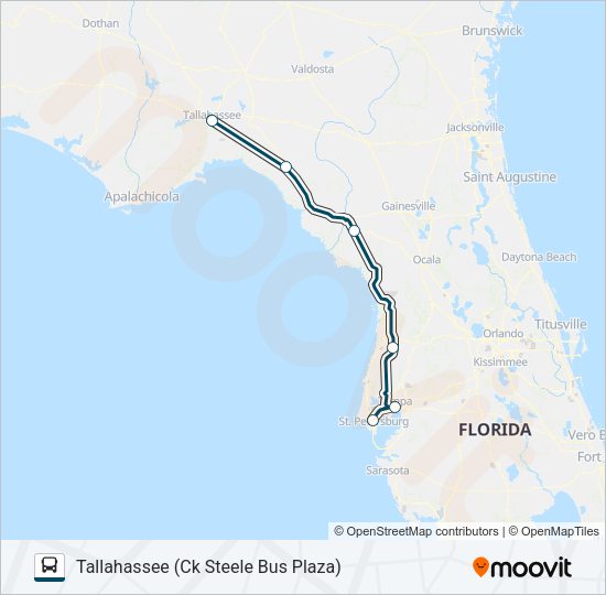 GREYHOUND US0780S Bus Line Map