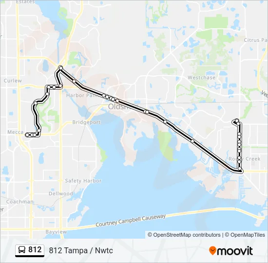 812 Bus Line Map