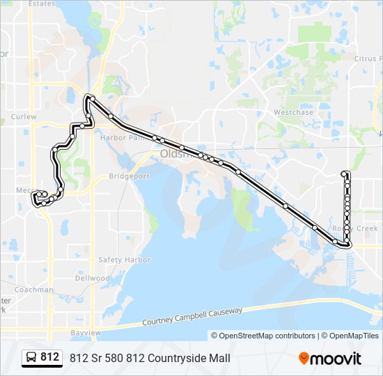 812 bus Line Map